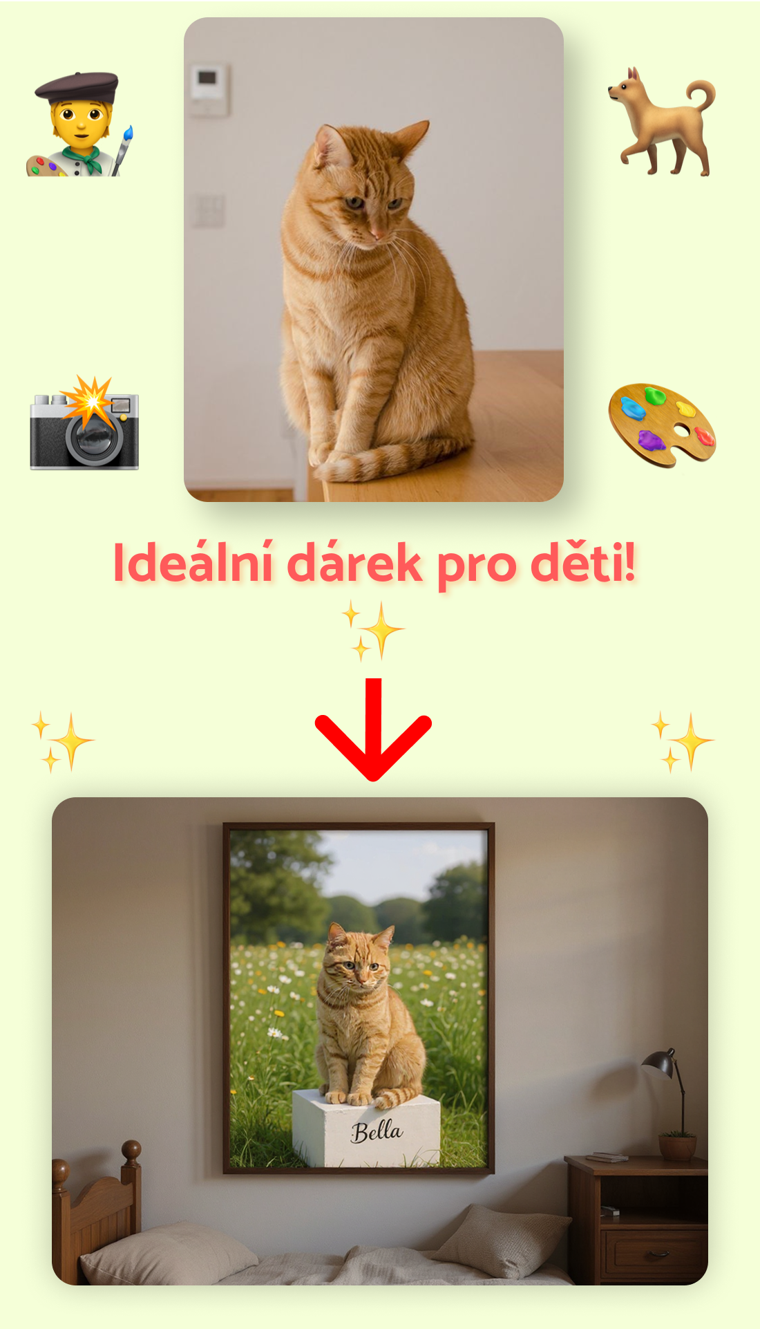 Vytvořte ze svého mazlíčka umění!